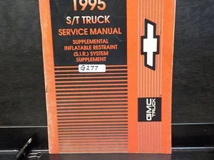 1995 CHEVROLET S-10 S10 SERVICE MANUAL SUPPLEMENTAL RESTRAINT SYSTEM (G277) - Bild 1 von 3