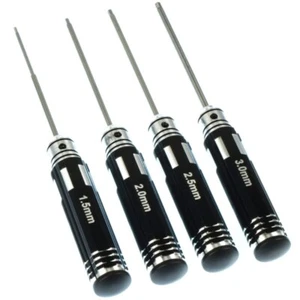 1.5mm 2.0mm 2.5mm 3.0mm 4pc/set Metric Allen Key Screwdriver for RC Car Airplane - Picture 1 of 6