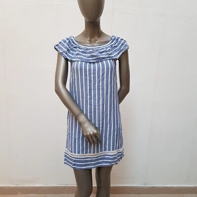 Süßes Kleid von Max Studio MSSP, S, blau, weiß gestreift - Bild 1 von 4