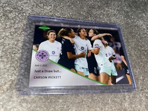 Carson Pickett 2023 NWSL Pronto Week 10 Silver Parallel Card Racing FC #10/10 - Picture 1 of 5
