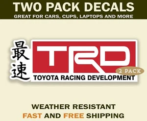 TRD Toyota Racing Development Sticker Decal for Toyota Owners and Race Fans - Picture 1 of 2