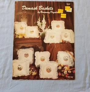Damask Baskets by Rosemary Drysdale 10 Counted Cross Stitch Vintage Patterns - Picture 1 of 10
