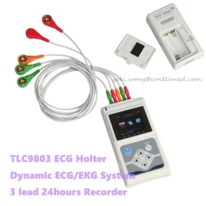 TLC9803 Dynamic ECG Holter 3 Channel EKG Analyzer Recorder USB PC Software - Picture 1 of 12