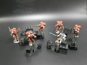 Tabletop Terrain 3D Printed 5 Scatter Barriers Create and Barrel Barriers set - Picture 1 of 12