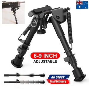 Adjustable Leg 6-9" Height Sniper Hunting Rifle Bipod Sling Shooting Mount Stand - Picture 1 of 16