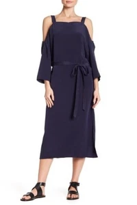 Tibi Cold Shoulder Silk Dress, Small - Picture 1 of 2