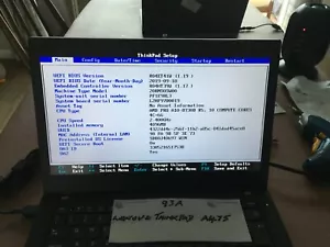 ThinkPad A475 Motherboard NM-B351 & AMD A10 PRO A10-8730B WORKING (A*347/93S) - Picture 1 of 12