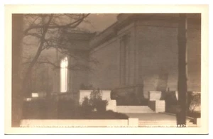 RPPC Cleveland Museum of Art, fachada sur, vista nocturna, Cleveland, OH postal - Imagen 1 de 2