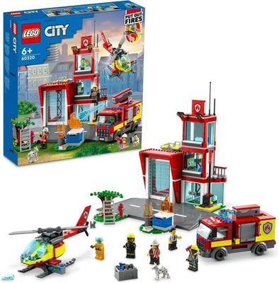 LEGO Stadt Feuer Department 60320 Spielzeug Block Geschenk Jungen Mädchen Alter - Bild 1 von 4