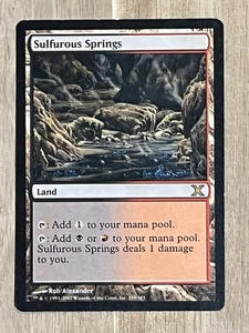 Awesome Magic The Gathering MTG Card Tenth Edition Sulfurous Springs 359/383 LP - Picture 1 of 10