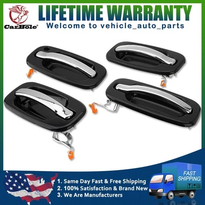 Outer Door Handles For Chevrolet Avalanche 1500 2500 GMC Yukon Cadillac Escalade - Image 1 of 4