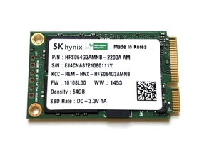 SK Hynix 64GB HFS064G3AMNB-2200A mSATA SSD - Picture 1 of 2