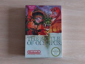 Caja, corcho y manual de reemplazo del Battle of Olympus para NES - Nintendo NES