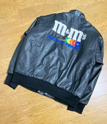 Jeff Hamilton M&M'S Fully Deco Leather Stadium Jacket Vintage Leather Used - Image 1 of 4