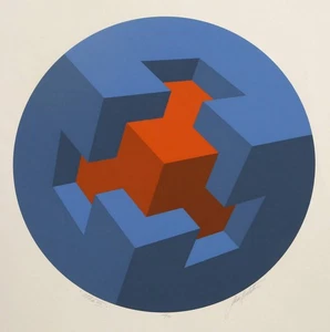 Marko Spalatin, Oblik VIII, Siebdruck, signiert, nummeriert und mit Bleistift betitelt - Bild 1 von 7