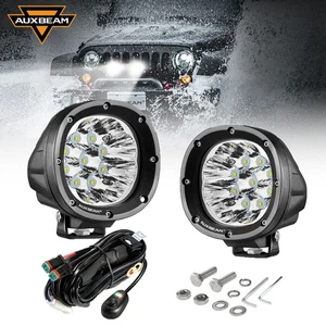 AUXBEAM 2pcs 4"inch 90W LED Pods Work Light Pods Spot Beam Driving Fog Lamp IP67 - Foto 1 di 12