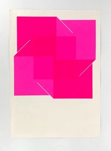 GRAFIK JOACHIM ALBRECHT 1970 SIEBDRUCK KONKRETE KUNST ORIGINAL - Bild 1 von 7