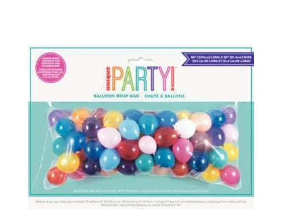 LATEX PARTY BALLOON DROP KIT BAG WEDDING / NEW YEAR / BIRTHDAY NET - Image 1 of 1