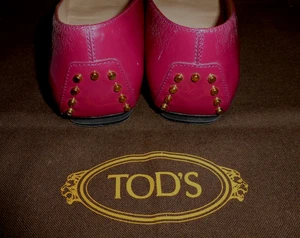 Tod´s Pumps Schuhe Ballerina bordeaux pflaume Leder 38,5 - Bild 1 von 12