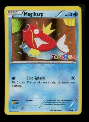 Magikarp 22/83 Toys R Us Promo Generations 2016 Holo Pokémon Card TCG - Imagem 1 de 4