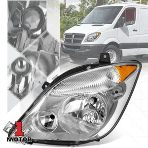 Chrome Left Side Headlight for 07-13 Dodge/Mercedes-Benz/Freightliner Sprinter - Picture 1 of 9
