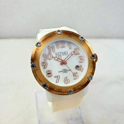 RITMO MUNDO 242 CARNIVAL 运动石英白色瑞士 WR 30M 女士手表  — 第 1/4 张图片