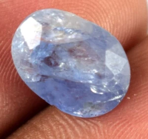 Ceylon Zaffiro Blu Pietra Preziosa Non Trattata 3,25 Ct Taglio Ovale Naturale Certificata BS06 - Foto 1 di 13