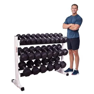 DF516- Deltech Fitness 55" Three Tier Dumbbell Rack - Picture 1 of 7