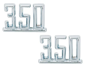 Chevrolet 350 Emblem Set for Camaro, Chevelle, El Camino, Impala, Nova *PAIR* - Bild 1 von 23