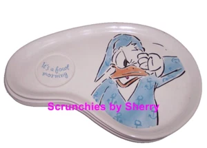 4 Disney Mickey Minnie Mouse Pato Donald Goofy Cerámica Snack Bandeja Plato - Imagen 1 de 5