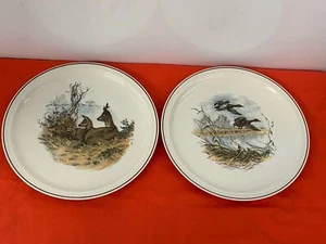 VILLEROY & BOCH   --  FONTAINEBLEAU  --  ANIMAL SCENES, LUNCHEON PLATES  --  2 - Picture 1 of 4