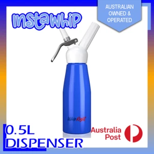 TRUSTED SELLER WHIPRIGHT HOME CHEF WHIPPED CREAM WHIPPER DISPENSER 0.5L BLUE - Picture 1 of 12