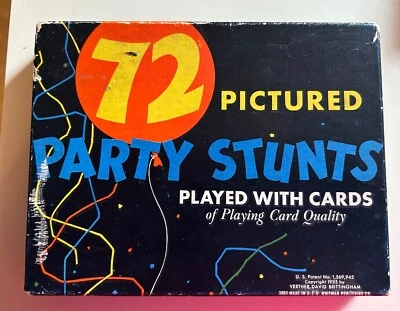 Vintage Whitman's 72 Pictures Party Stunts Card Game Rare 1935 Babe Ruth Ty Cobb - Image 1 of 4