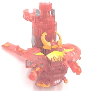 Bakugan Translucent Pyrus Krakix w/ Translucent Zukunator - Picture 1 of 1