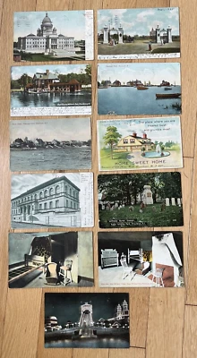 PROVIDENCE, RHODE ISLAND - 11 antique postcards - 8 posted 1905-1913 - Image 1 of 4