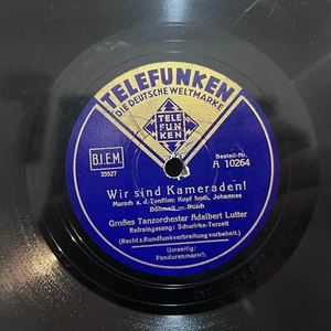 Telefunken 1941 Germany Pandurenmarsch / Kameraden 10" Shellac 78RPM Record - V - Bild 1 von 4