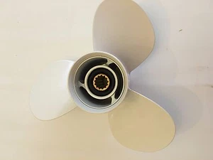 NEW OUTBOARD ALUMINUM PROPELLER FITS YAMAHA  663-45974-02-98, 3 X 11 1/2 X 13 - Picture 1 of 6