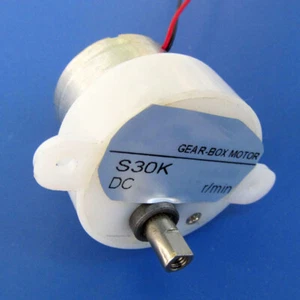 DC 6V 12V Getriebemotor 7RPM-40RPM Kunststoff Getriebe Micro Elektromotor S30K - Picture 1 of 6
