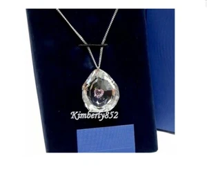 Swarovski Neon Heart Pendant Long Pink/Clear Crystal RHS Authentic NEW 1119265 - Picture 1 of 4