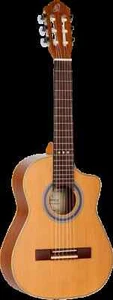 Requinto Series Pro Solid Top Acoustic-Electric Nylon String Guitar w/ Bag - Picture 1 of 1