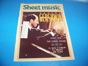Sheet Music Magazine "George Gershwin" Vintage 1988 - Imagen 1 de 4
