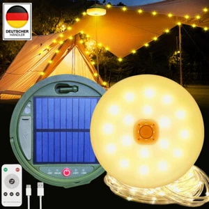 Portable USB Solar Camping String Lights Roll Up LED String Lights Waterproof - Picture 1 of 15
