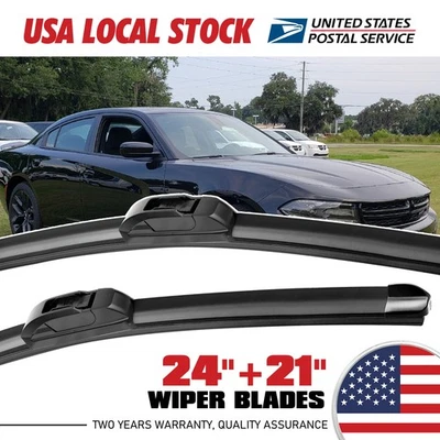 PARA Mitsubishi Eclipse 1995-2012 OEM limpiaparabrisas delantero 24"+21" NUEVO Foto 1 de 4