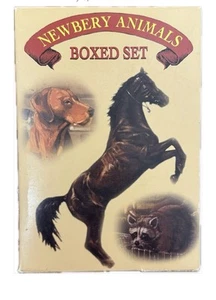Newbery Animals Box Set King of the Wind Sounder Rascal The Fledgling New Other - Imagen 1 de 3