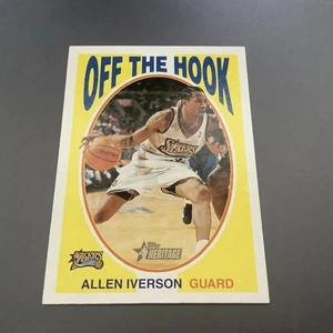 2001-02 Topps Heritage Allen Iverson Off The Hook Sixers NM - Bild 1 von 2