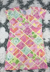 Lilly Pulitzer Women’s Pink Floral Casual Preppy Stretch Shirt Dress Size M - Picture 1 of 7