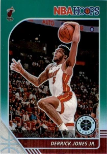 2019-20 NBA Hoops Premium Stock Green Prizm #101 Derrick Jones Jr Heat - Picture 1 of 2