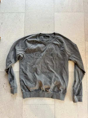 Suéter Gucci Gris Talla Grande Polo Top Cuello Redondo Foto 1 de 4