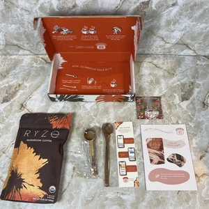 Ryze Mushroom Coffee Organic New 30 SERVINGS w/ Accessories Exp 04/11/2027 - Picture 1 of 11