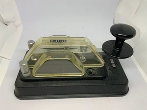 Hi-Mound HK-908 Latón Radioaficionado CW Morse Código Recto Telégrafo Llave Probada - Imagen 1 de 6